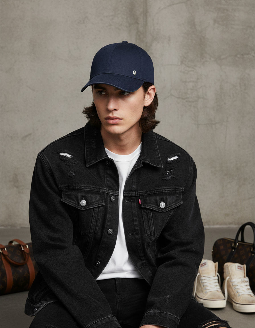 OV Cotton Cap Navy Blue